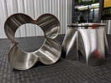 RSM/GLS 2.5" x 4" Billet Header Collectors (3D)
