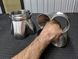 RSM/GLS 2.5" x 4" Billet Header Collectors (3D)