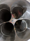 RSM/GLS 2.5" x 4" Billet Header Collectors (3D)