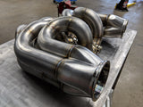 RSM/GLS 2.5" x 4" Billet Header Collectors (3D)