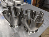 GLS 2" x 3" Billet Header Collectors (3D)
