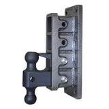 Gen-Y Adjustable Two-Ball Mount w/ 2-1/2" Stacked Receivers - Bolt On - 9" Drop/Rise - 32K