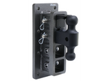 Gen-Y Adjustable Two-Ball Mount w/ 2-1/2" Stacked Receivers - Bolt On - 9" Drop/Rise - 32K