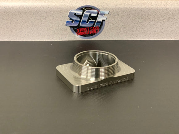 Street Carr Fabrication Stainless Billet T6 Flange 3.50” Single/Divided Inlet