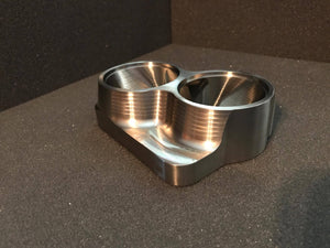 Street Carr Fabrication Stainless Billet Dual 2.25"/OPEN Inlet T4 Flange