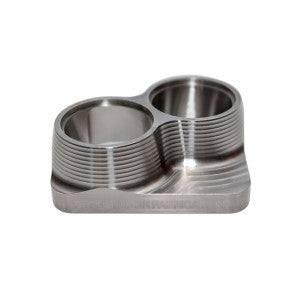 Street Carr Fabrication Stainless Billet Dual 2" Inlet T4 Flange