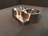 Street Carr Fabrication Stainless Billet Dual 2.5"/OPEN Inlet T4 Flange