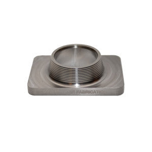 Street Carr Fabrication Stainless Billet Single 2.5" Inlet T6 Flange